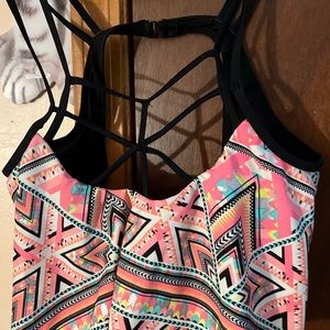 Charlotte Russe bikini top crossed chested